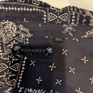 Men's Allsaints Paisley Long Sleeve Shirt